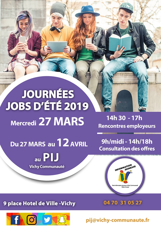 Jobs ete Vichy 2019