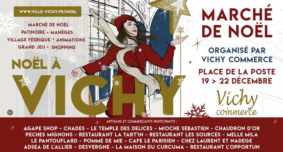 marche noel vichy commerce 2019