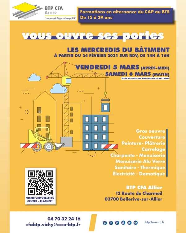 portes ouvertes BTP CFA Bellerive - 2021