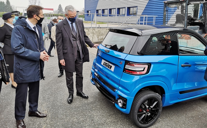 Bruno le Maire - visite Ligier