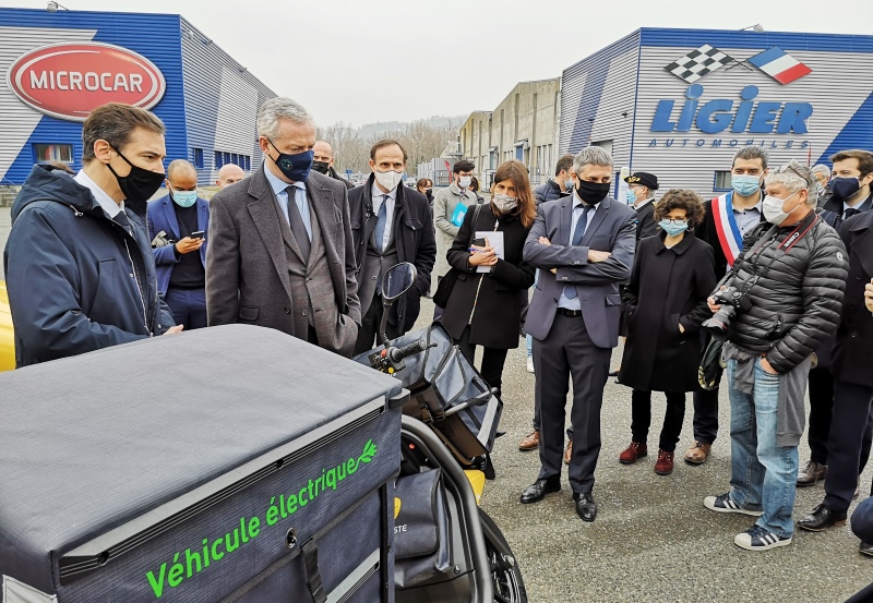 Bruno le Maire - visite Ligier