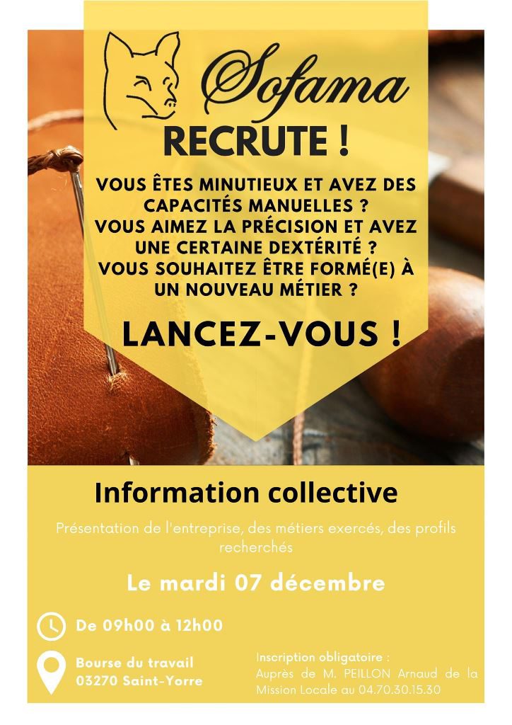 sofama recrute