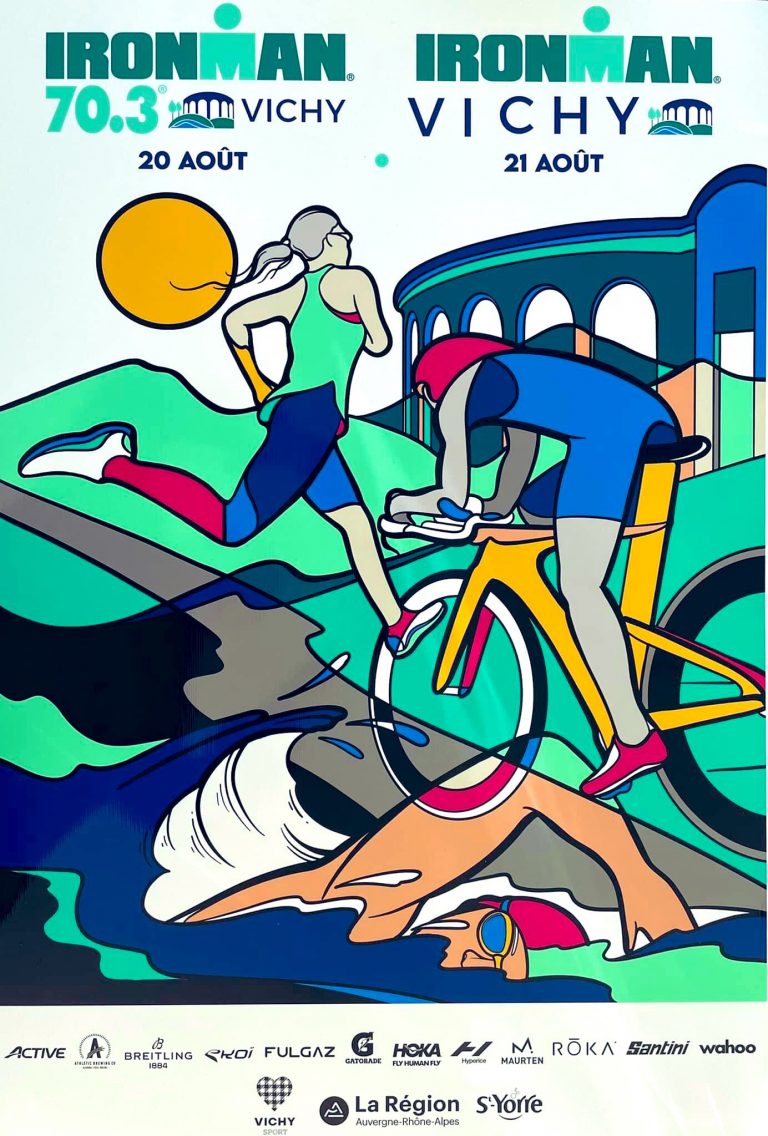 affiche ironman vichy 2022 Vichy économie, agence de développement